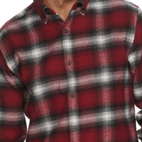 Croft & Barrow Extra Soft Flannel Shirt - Picture 3 of 5